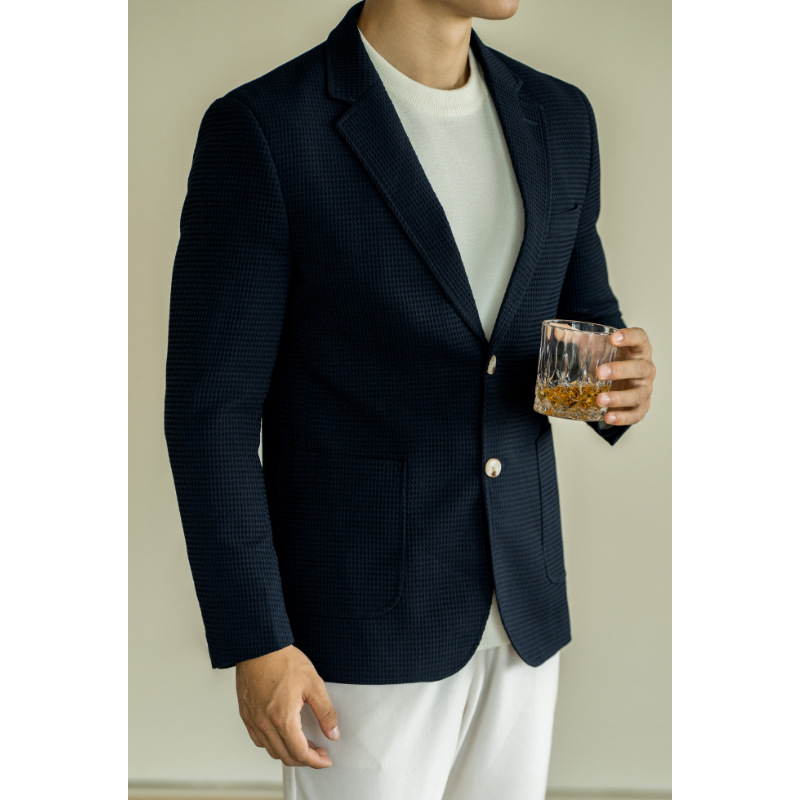 Coats & Jackets | Tailored Fit Cotton Rich Puppytooth Blazer  – Mens Clothing Coats & Jackets