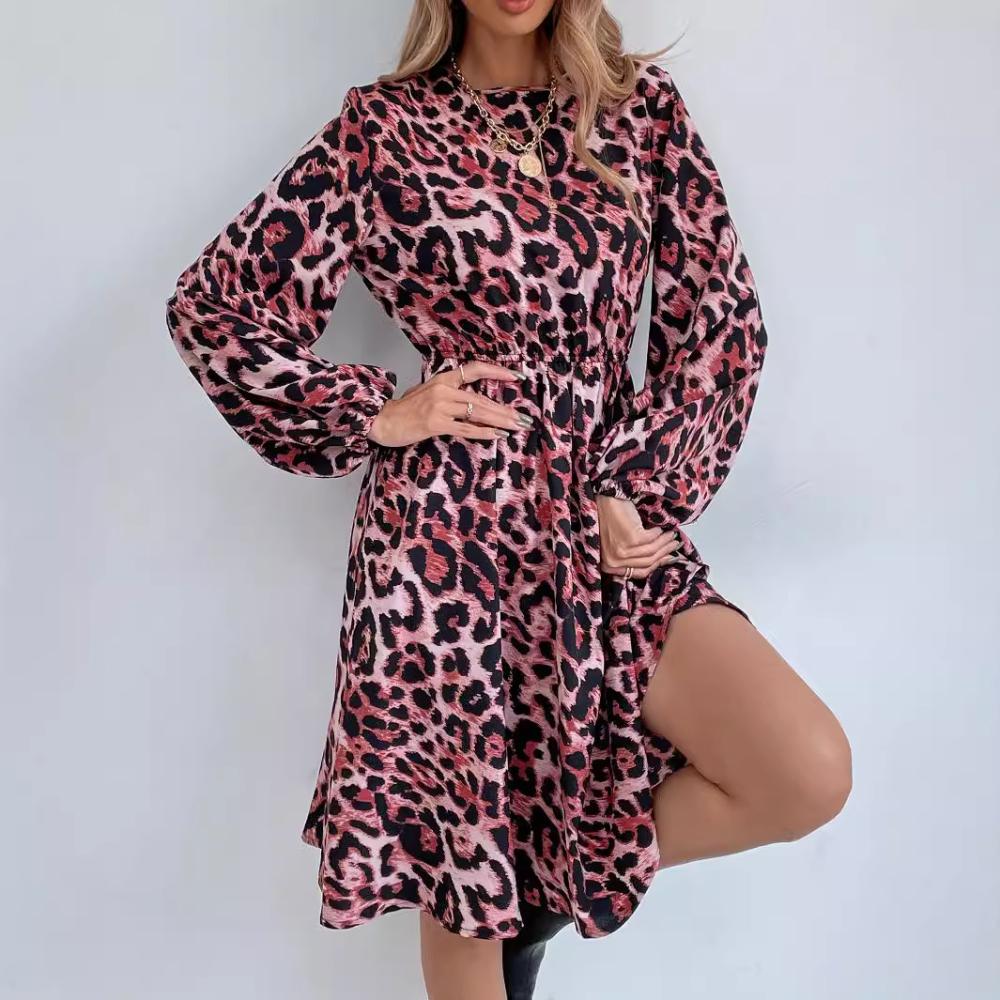 Dresses & Jumpsuits | Chiffon Animal Print Mini Waisted Dress  – Womens Clothing Dresses & Jumpsuits