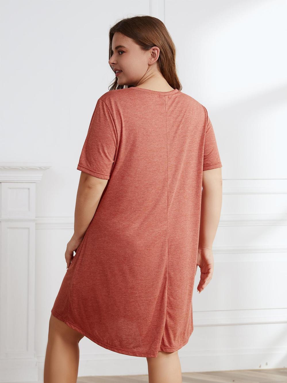 Dresses & Jumpsuits | Jersey Round Neck Midi T-Shirt Dress  – Womens Clothing Dresses & Jumpsuits