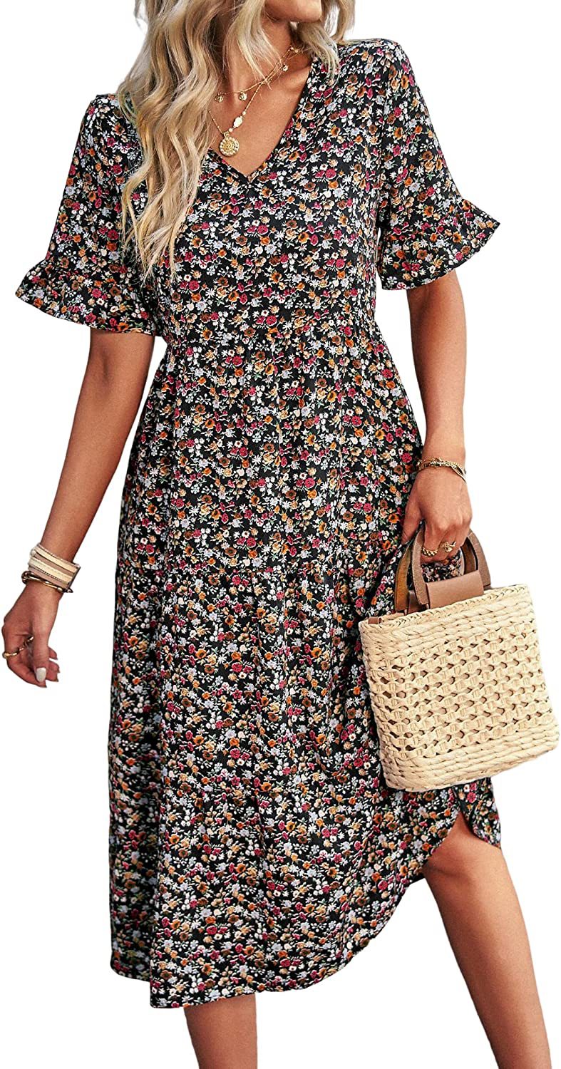 Dresses & Jumpsuits | Paisley V-Neck Midaxi Tea Dress  – Womens Clothing Dresses & Jumpsuits