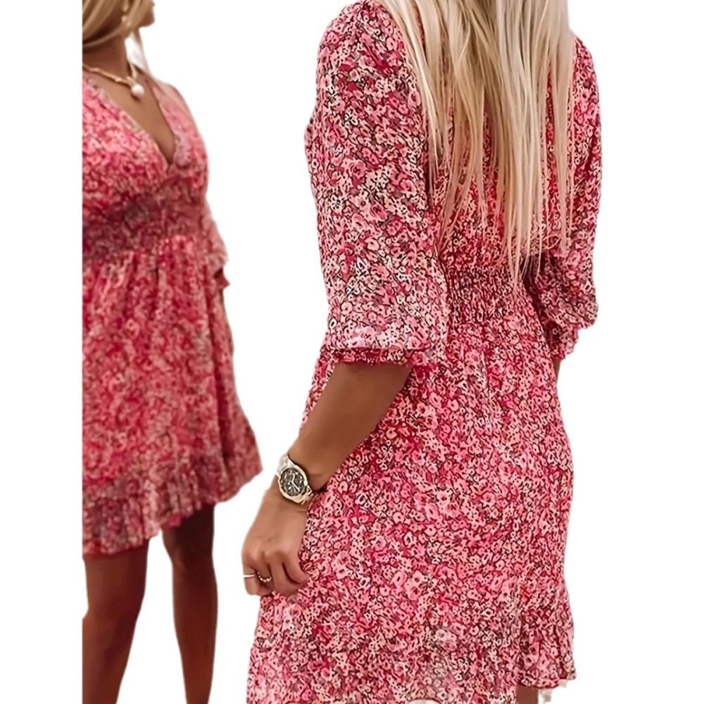 Dresses & Jumpsuits | Pure Cotton Printed Mini Waisted Dress  – Womens Clothing Dresses & Jumpsuits