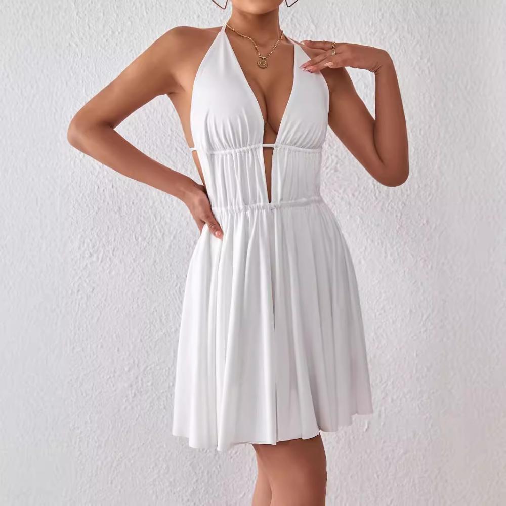 Dresses & Jumpsuits | Pure Cotton V-Neck Midaxi Beach Dress  – Womens Clothing Dresses & Jumpsuits