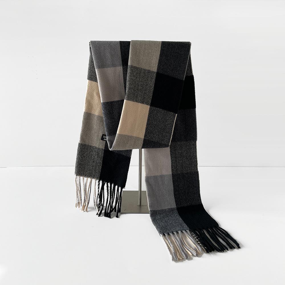 Hats, Gloves & Scarves | Checked Tassel Scarf  – Womens Accessories Hats, Gloves & Scarves