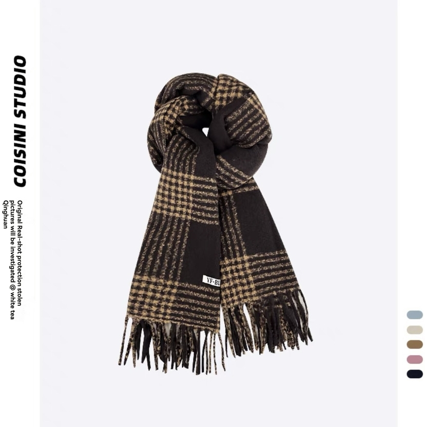 Hats, Scarves & Gloves | Merino Wool Checked Scarf  – Mens Accessories Hats, Scarves & Gloves