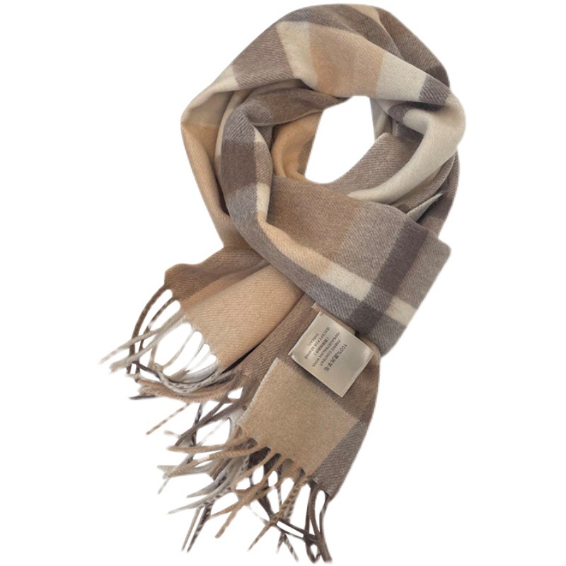 Hats, Scarves & Gloves | Pure Merino Wool Checked Scarf  – Mens Accessories Hats, Scarves & Gloves