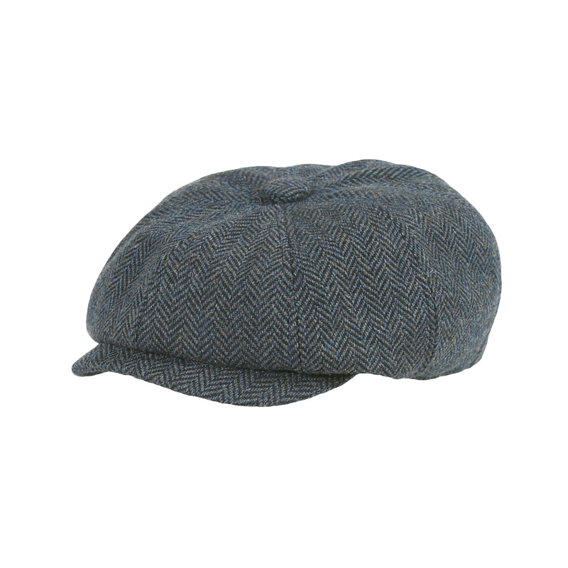 Hats, Scarves & Gloves | Pure Wool Herringbone Baker Boy Hat  – Mens Accessories Hats, Scarves & Gloves