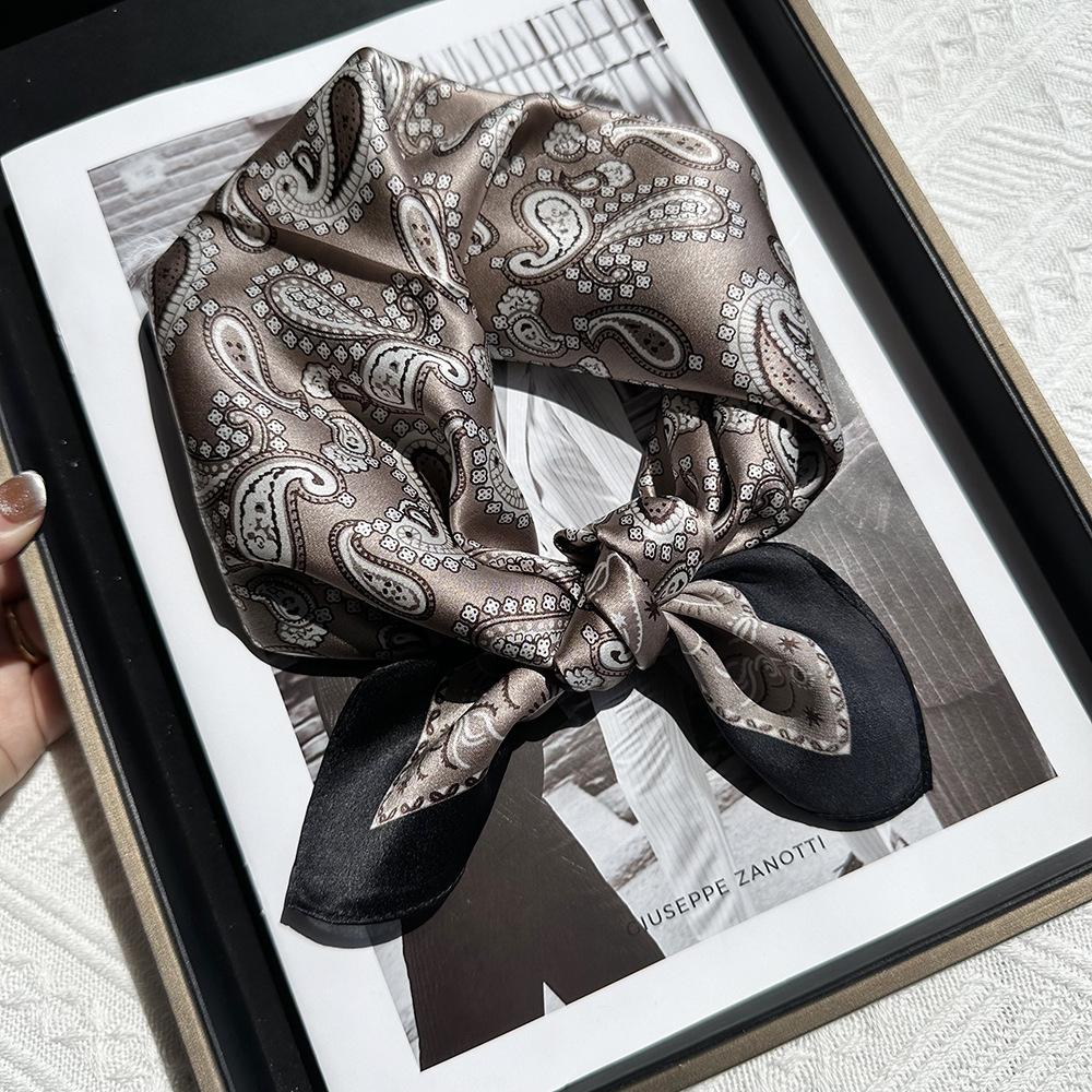 Hats, Scarves & Gloves | Satin Paisley Print Scarf  – Mens Accessories Hats, Scarves & Gloves