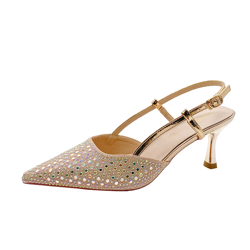 Heels | Sparkle Kitten Heel Slingback Shoes  – Womens Footwear Heels