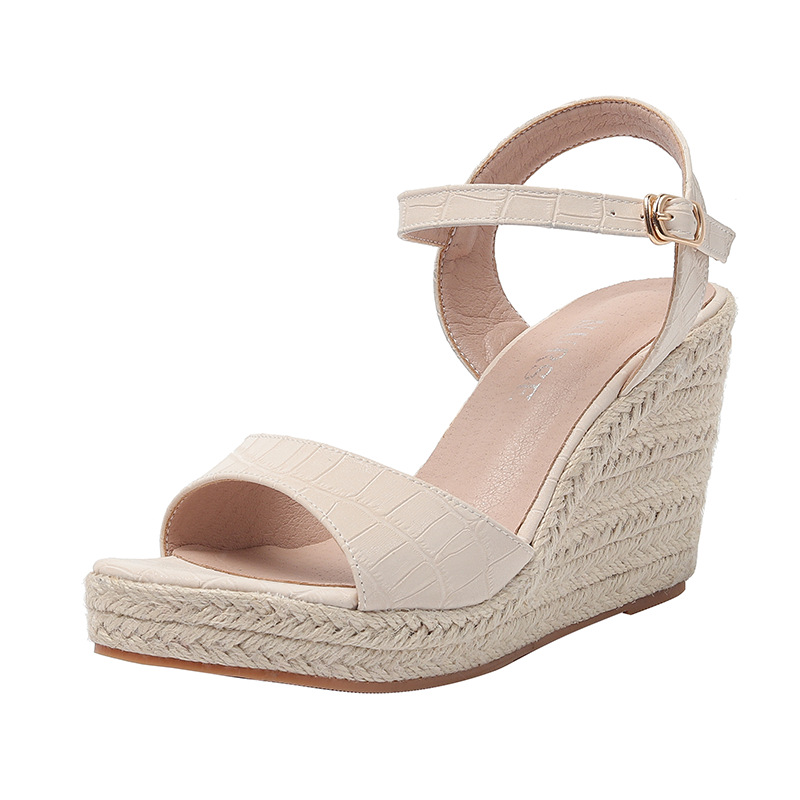 Heels | Wide Fit Ankle Strap Wedge Espadrilles  – Womens Footwear Heels