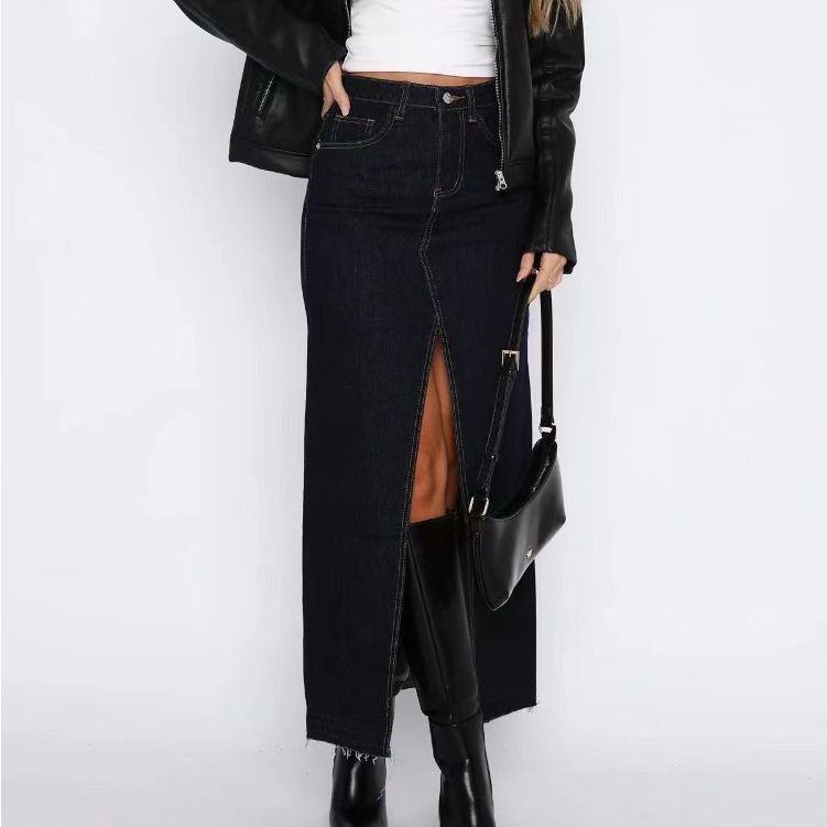 Jeans | Denim Maxi Skirt  – Womens Clothing Jeans