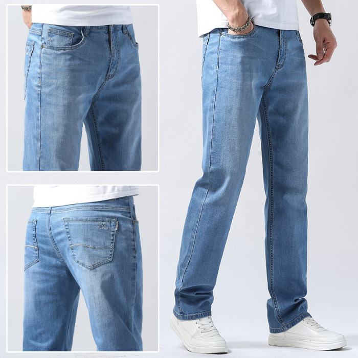 Jeans | Straight Leg Soft Touch Jeans  – Mens Clothing Jeans