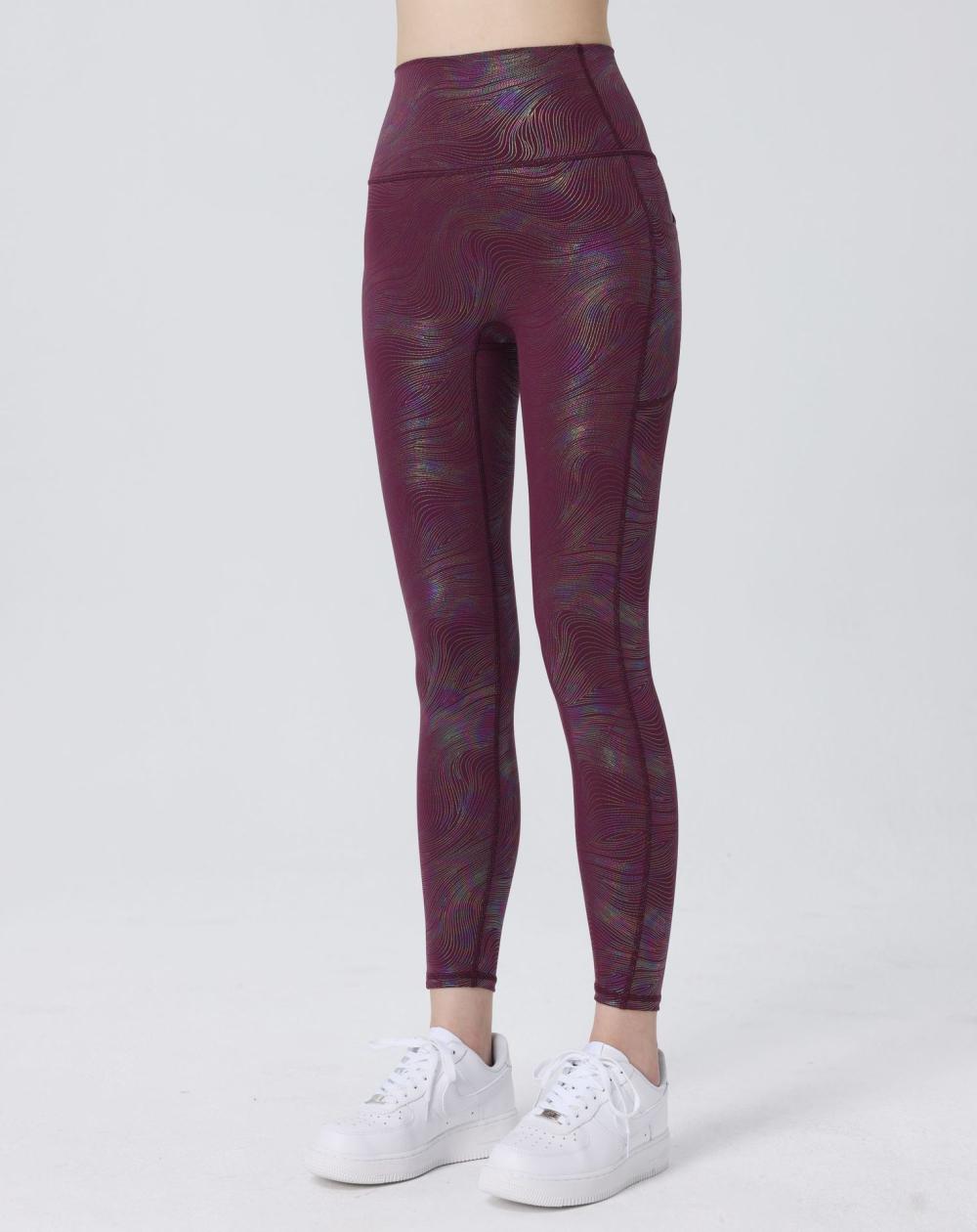 Leggings & Joggers | Go Balance Printed Wrap Waist Yoga Leggings  – Womens Clothing Leggings & Joggers