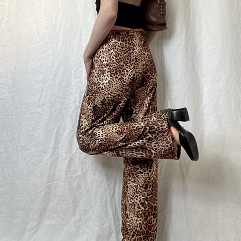 Pants | Animal Print Wide Leg Trousers  – Womens Clothing Pants