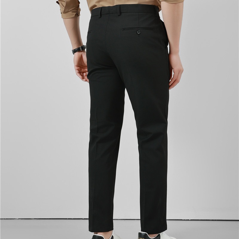 Pants | Cotton Blend Slim Fit Cropped Trousers  – Womens Clothing Pants