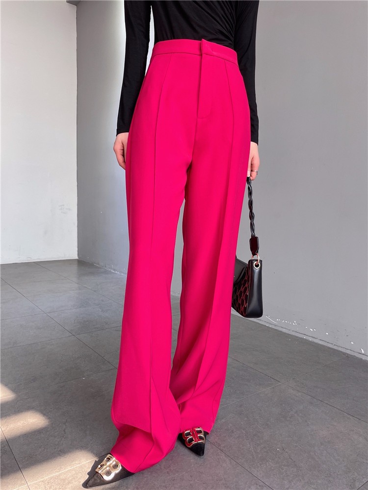 Pants | Crepe Tailored Straight Leg Trousers  – Womens Clothing Pants