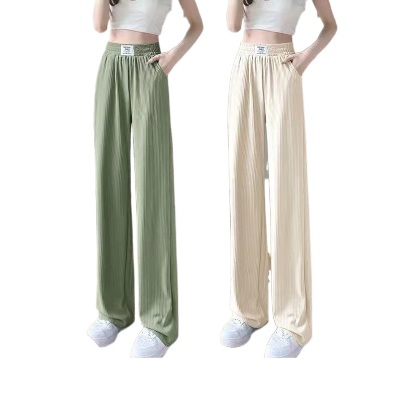 Pants | Jersey Elasticated Waist Wide Leg Culottes  – Womens Clothing Pants