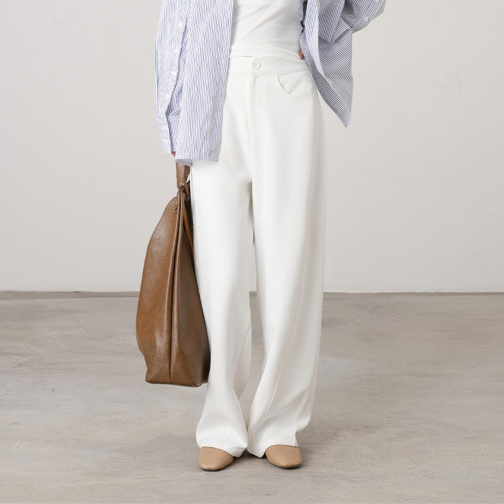 Pants | Linen Rich Tapered Trousers  – Womens Clothing Pants