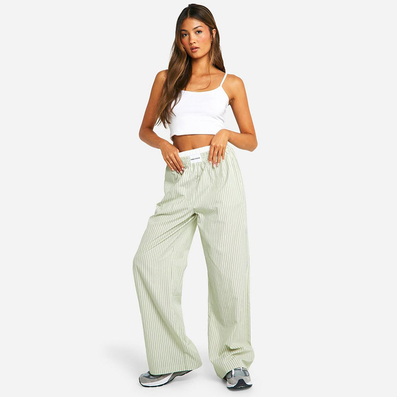 Pants | Pinstripe Tailored Wide Leg Trousers  – Womens Clothing Pants