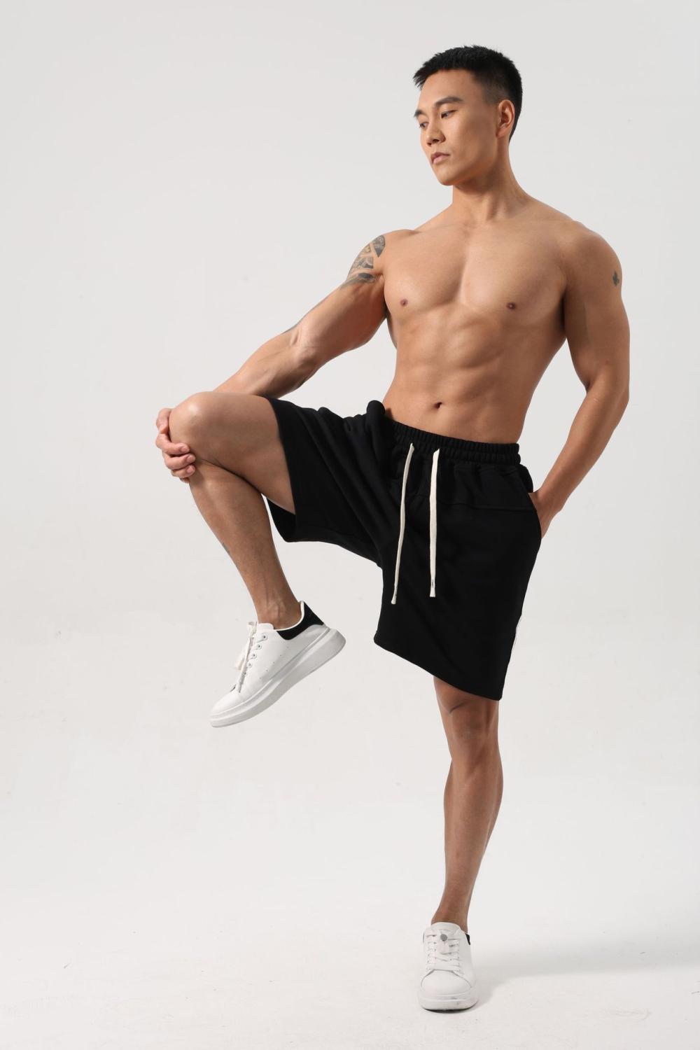 Pants | Pure Cotton Drawstring Jersey Shorts  – Mens Clothing Mens