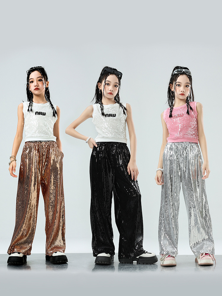 Pants | Sequin Pleat Front Wide Leg Trousers  – Womens Clothing Pants