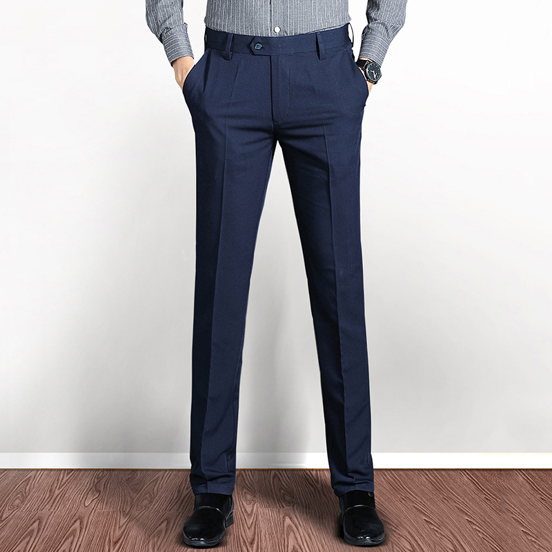 Pants | Slim Fit Elasticated Suit Trousers  – Mens Clothing Mens