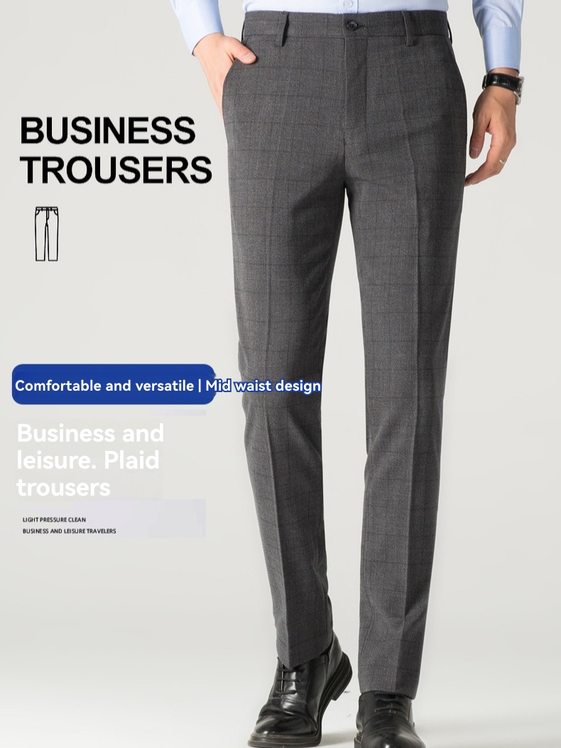 Pants | Slim Fit Pure Wool Textured Suit Trousers  – Mens Clothing Mens