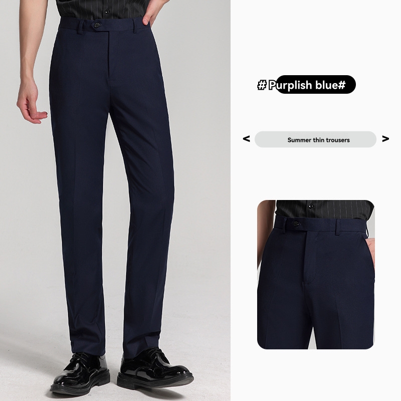 Pants | Tailored Fit Half-Elasticated Waist Trousers  – Mens Clothing Mens