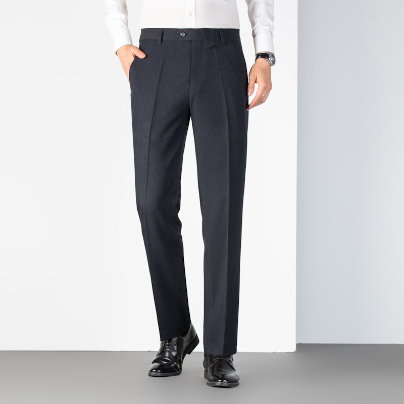 Pants | Tailored Fit Half-Elasticated Waist Trousers  – Mens Clothing Mens