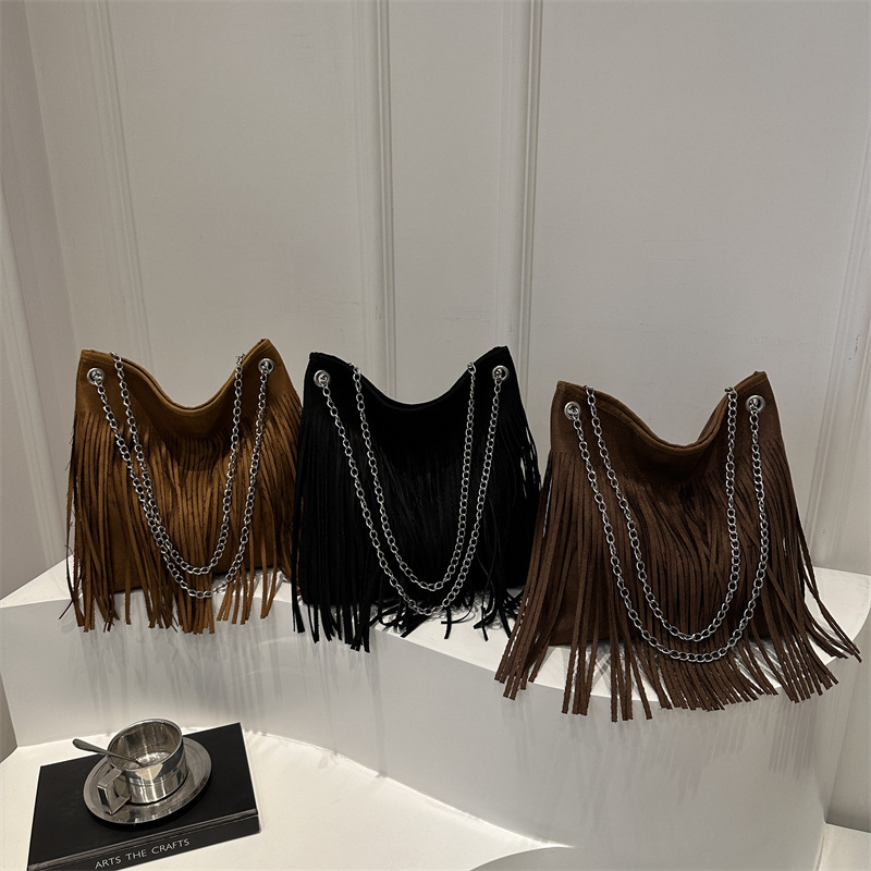 Purses & Handbags | Fringed Shoulder Bag  – Womens Accessories Purses & Handbags