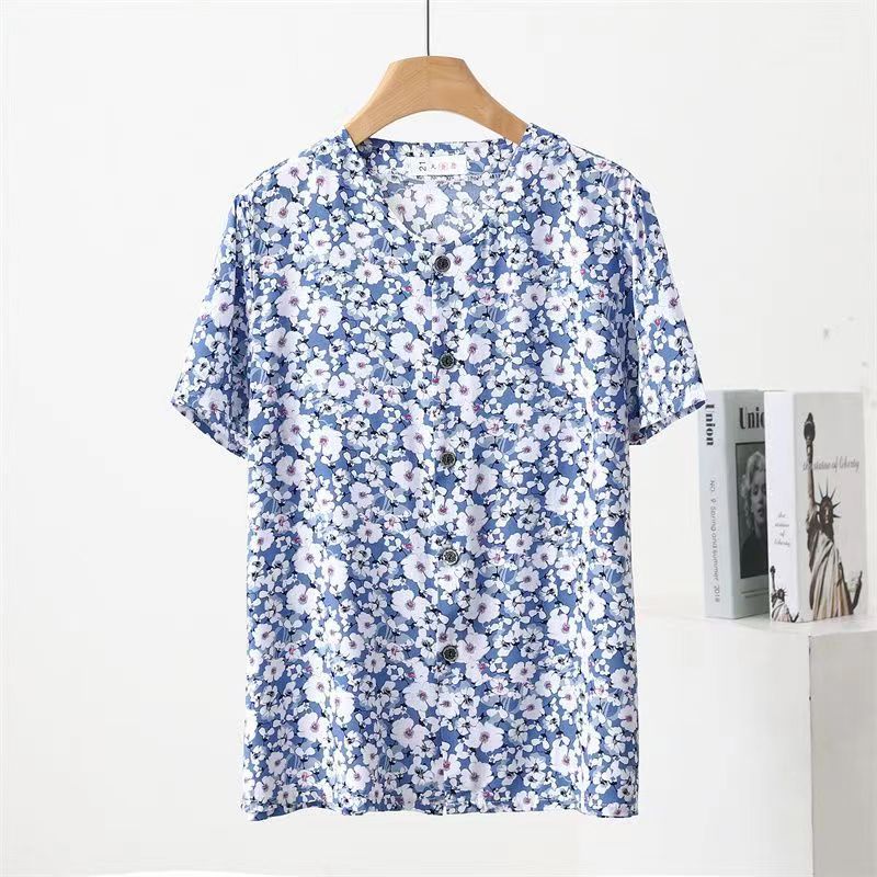 Shirts & Blouses | Printed Puff Sleeve Blouse  – Womens Clothing Shirts & Blouses