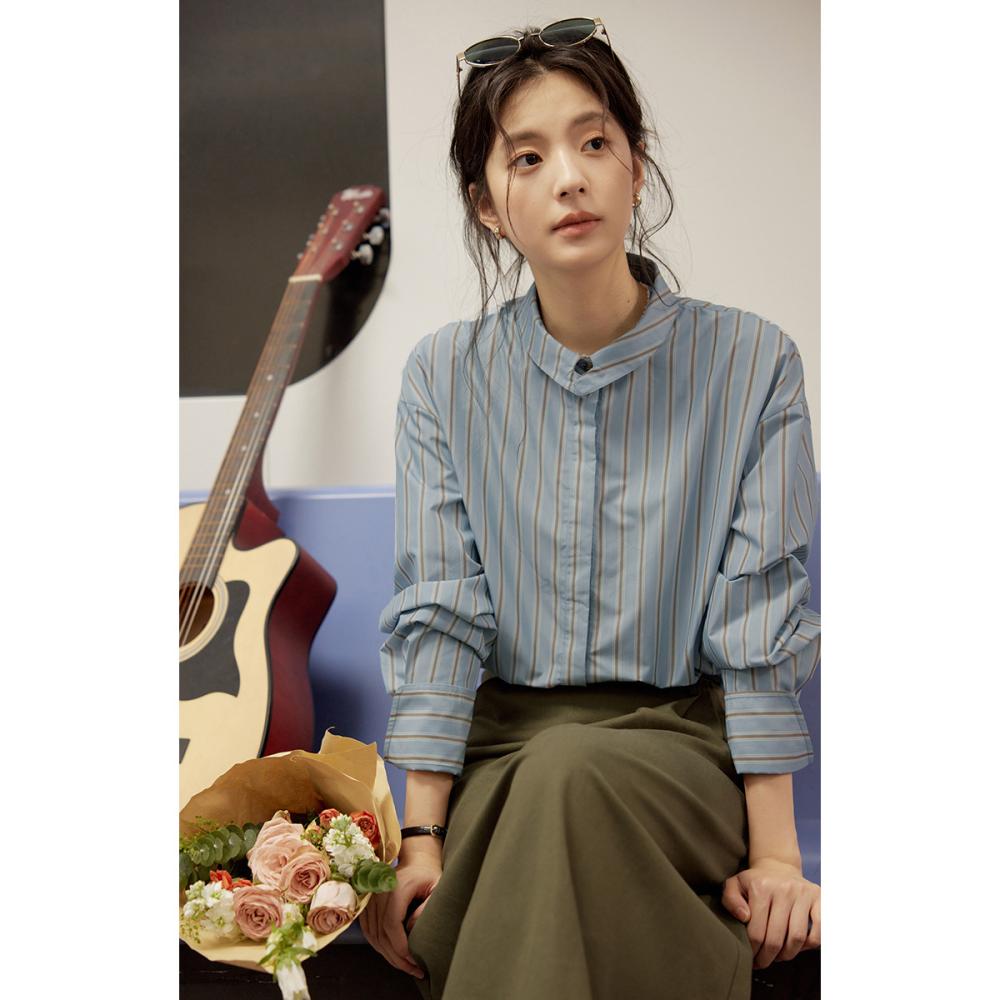 Shirts & Blouses | Pure Cotton Striped Tie Neck Shirt  – Womens Clothing Shirts & Blouses