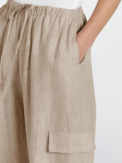 Shorts | Linen Rich Cargo Utility Shorts  – Womens Clothing Shorts