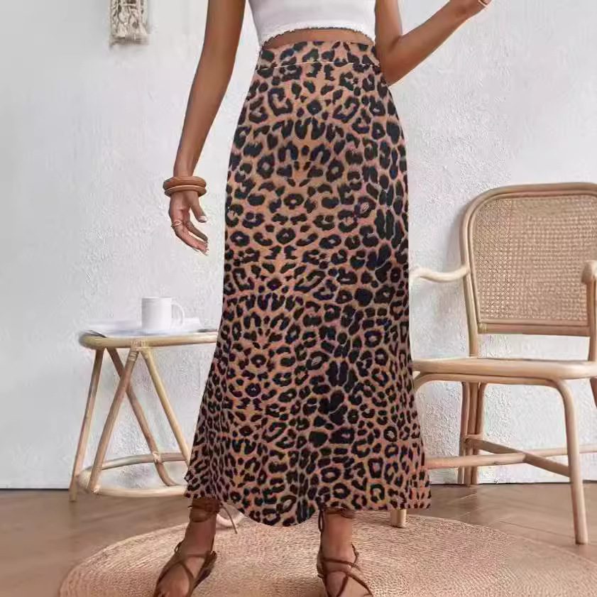 Skirts | Animal Print Maxi Slip Skirt  – Womens Clothing Skirts