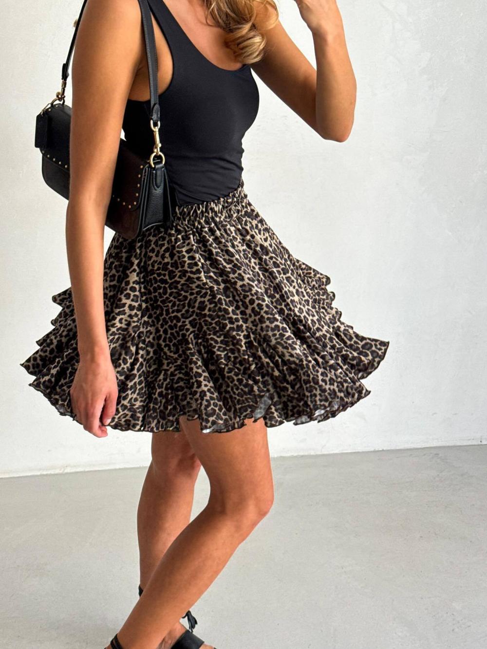 Skirts | Jersey Animal Print Midi A-Antonio Dunlap Skirt  – Womens Clothing Skirts