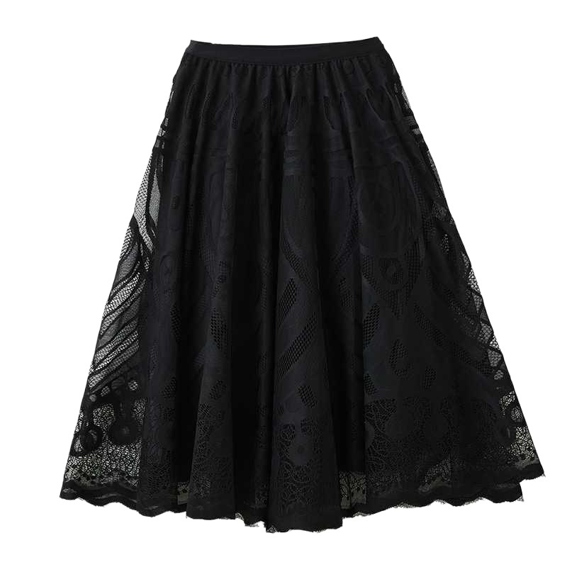 Skirts | Lace Maxi Skirt With Cotton  – Womens Clothing Skirts