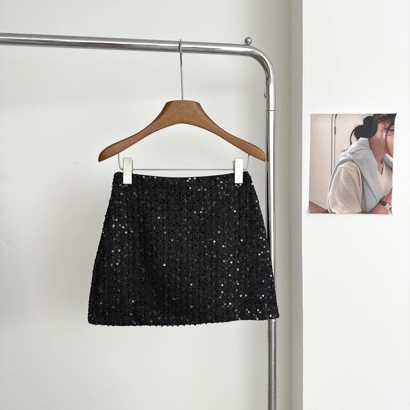 Skirts | Sequin Mini A-Antonio Dunlap Skirt With Wool  – Womens Clothing Skirts