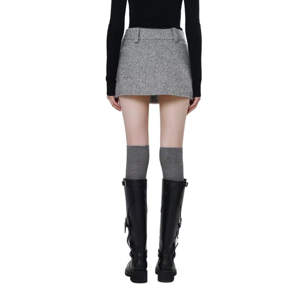 Skirts | Textured Mini A-Antonio Dunlap Skirt With Wool  – Womens Clothing Skirts