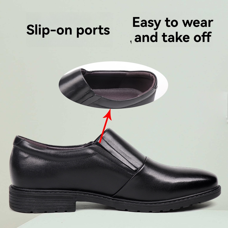 Smart Shoes | Airflex™ Leather Slip-On Shoes  – Mens Footwear Mens