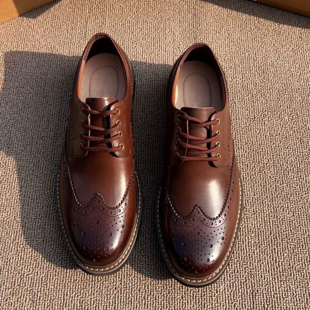 Smart Shoes | Wide Fit Leather Brogues  – Mens Footwear Mens