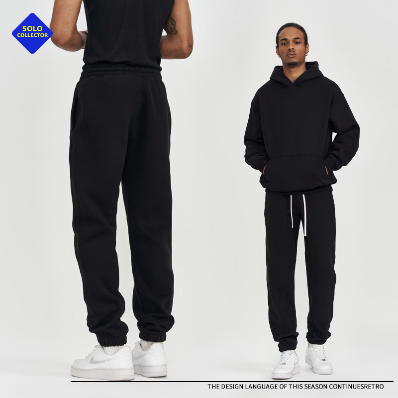 Sportswear & Activewear | Drawstring Cotton Rich Straight Leg Joggers  – Mens Clothing Mens