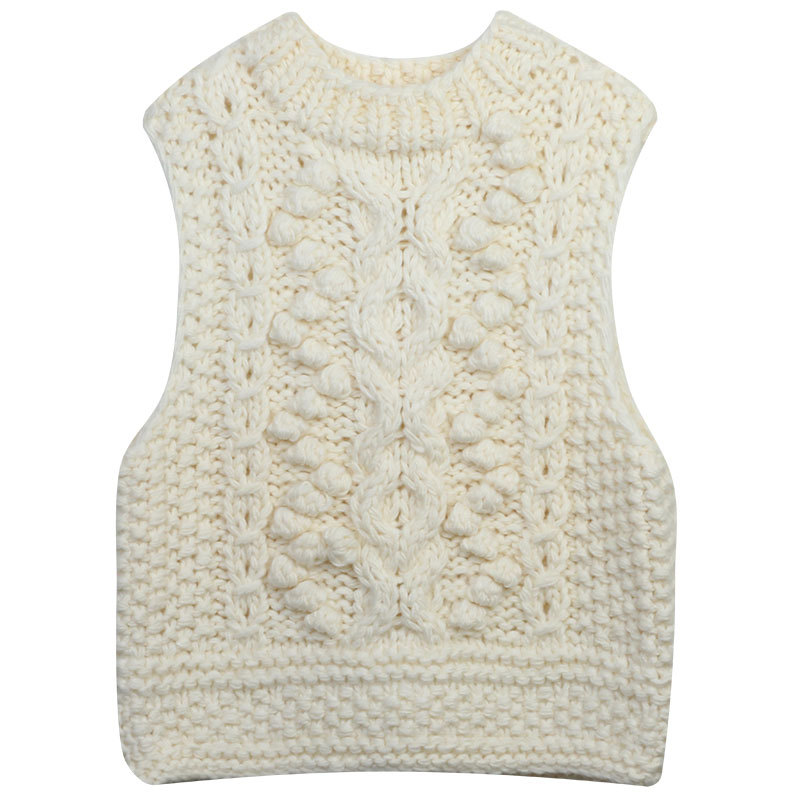 Sweaters & Cardigans | Cable Knit Sequin Knitted Vest With Wool  – Womens Clothing Sweaters & Cardigans