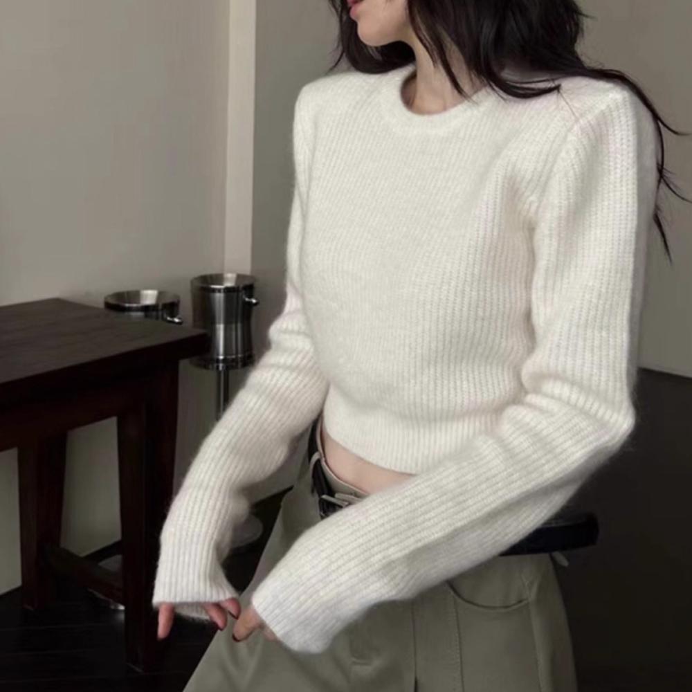 Sweaters & Cardigans | Cloud-Yarn Textured Crew Neck Jumper  – Womens Clothing Sweaters & Cardigans