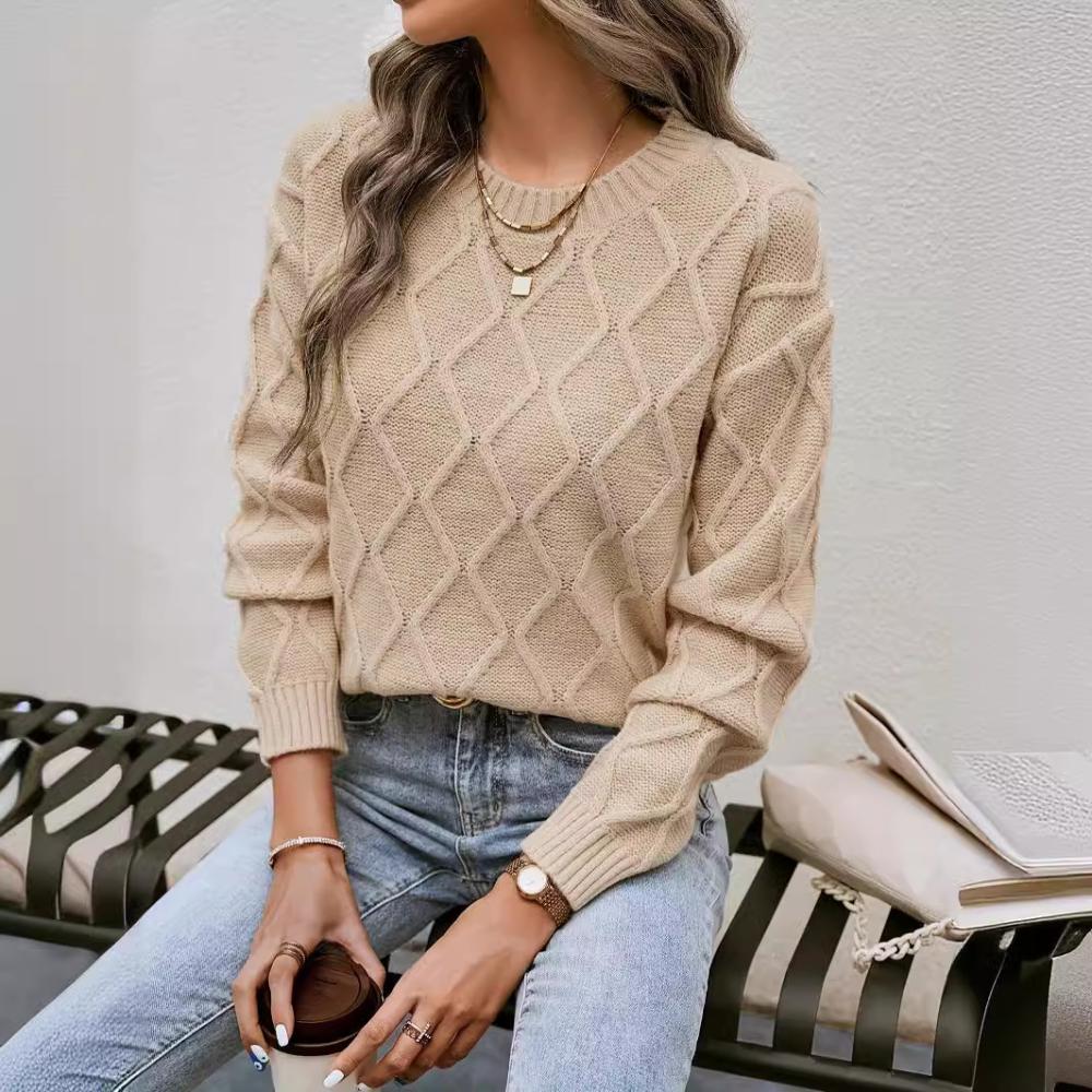 Sweaters & Cardigans | Cloud-Yarn Textured Crew Neck Jumper  – Womens Clothing Sweaters & Cardigans