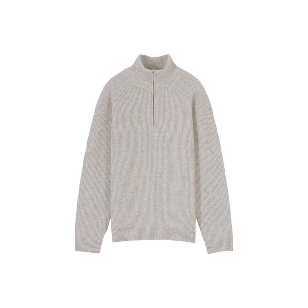 Sweaters & Cardigans | Cotton Blend Ribbed Funnel Neck Jumper  – Mens Clothing Mens