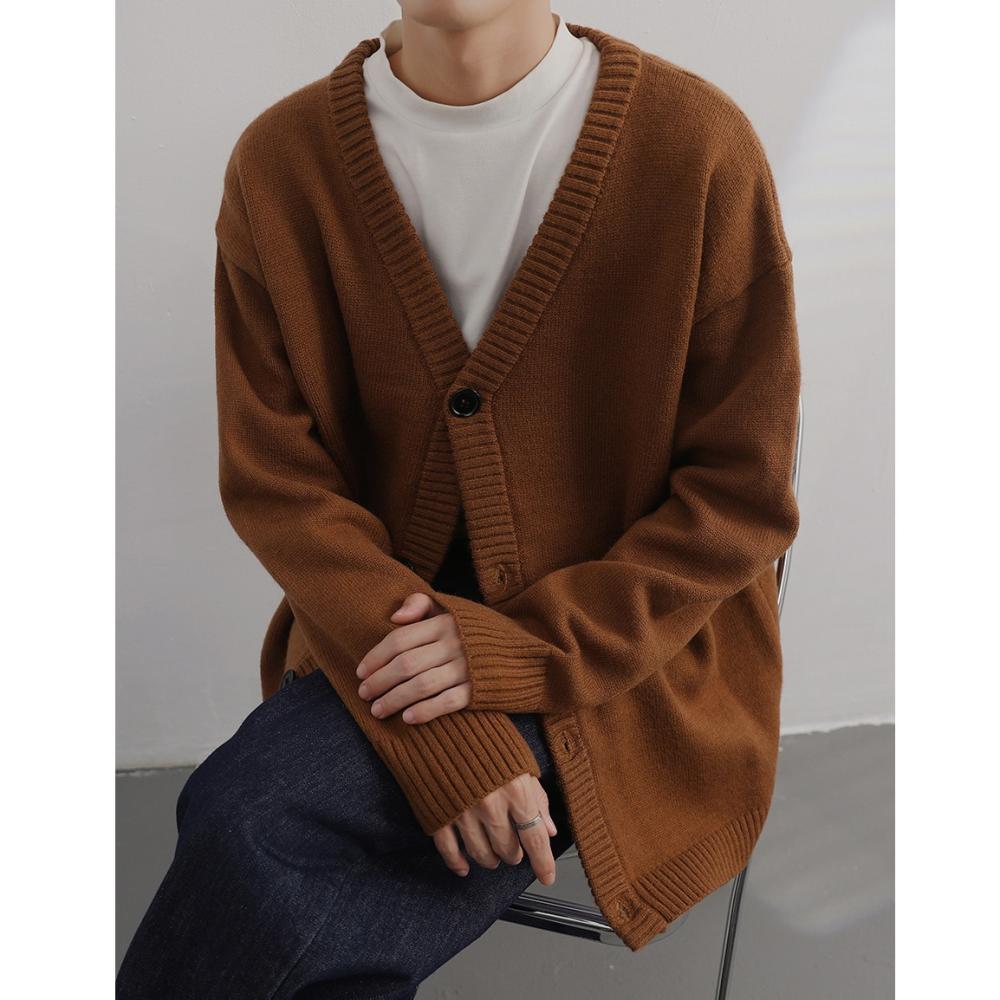 Sweaters & Cardigans | Extra Fine Lambswool Rich V-Neck Cardigan  – Mens Clothing Mens