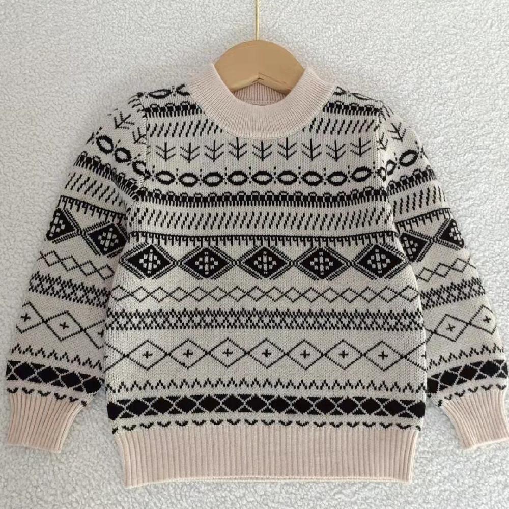 Sweaters & Cardigans | Fair Isle Crew Neck Jumper With Wool  – Mens Clothing Mens