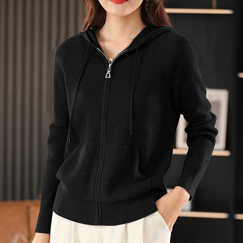 Sweaters & Cardigans | Pure Cashmere Knitted Relaxed Hoodie  – Womens Clothing Sweaters & Cardigans