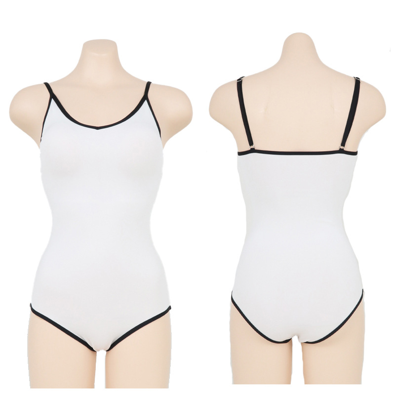 Swimwear & Beachwear | Contrast Scoop Neck Swimsuit  – Womens Clothing Swimwear & Beachwear