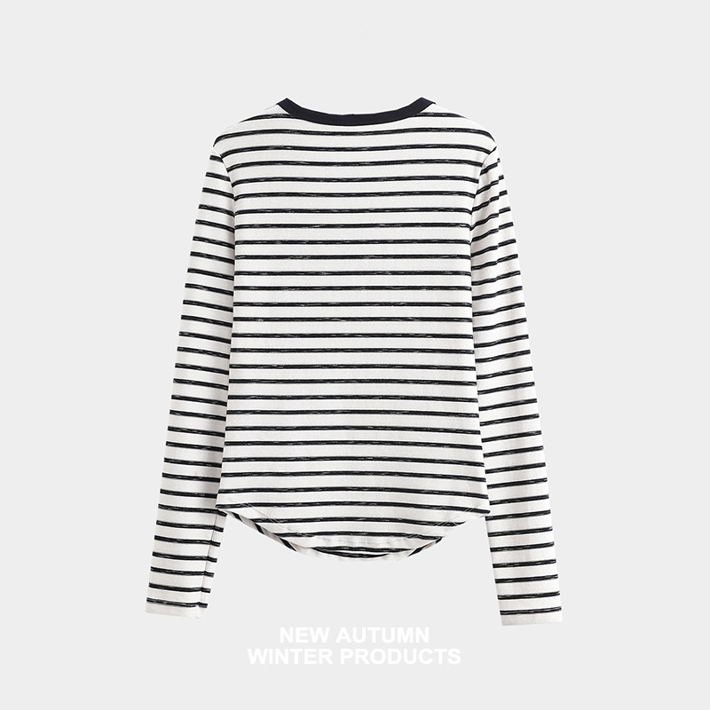 Tops | Pure Cotton Striped Crew Neck T-Shirt  – Womens Clothing Tops