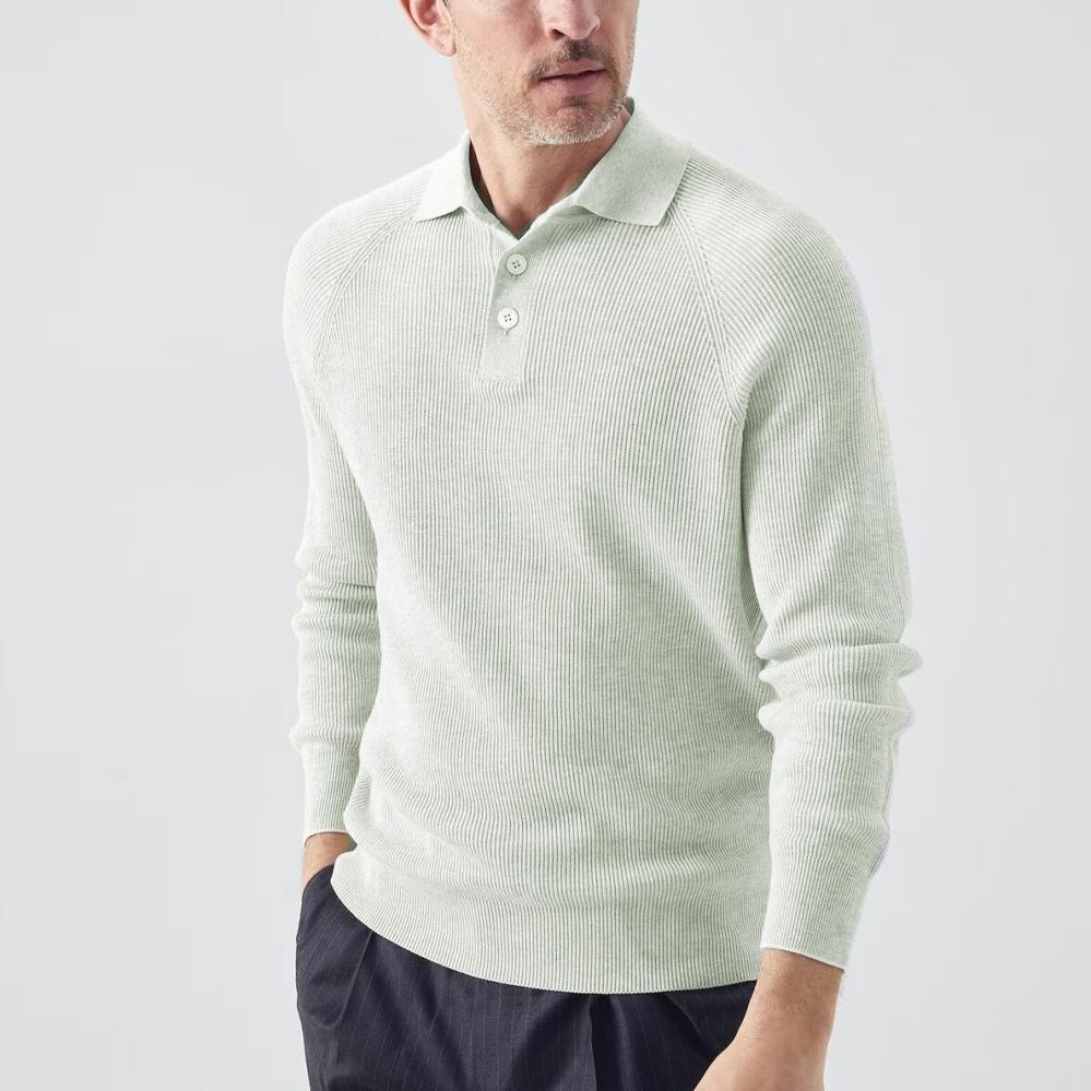 Tops, T-Shirts & Polos | Boucle Knitted Polo Shirt  – Mens Clothing Mens